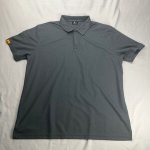 AK Tactical Polo Shirt Grey‎ Short Sleeve Pen Pocket 2XL Pique Knit